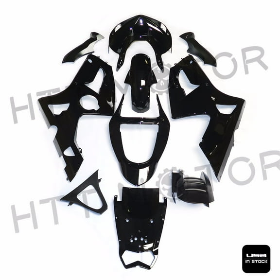 Glossy Black Injection ABS Fairing Kit Bodywork Fit for Ninja 636 ZX6R 2003-2004