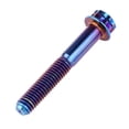 thumbnail image 2 of Wanyifa Titanium Flange 12 Point M6 x10 15 20 25 30 35 40 45 50mm Screw Bolt,M6x40mm,Blue,4 Pcs, 2 of 7
