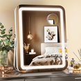 thumbnail image 1 of Espejo de Tocador MINISO 28x36 cm con Luz LED y Aumento 5X, 1 of 8