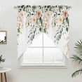 thumbnail image 5 of Sage Green Eucalyptus Kitchen Window Curtains, Swag Curtains Valance for Bedroom Living Room Bathroom, Vintage Spring Floral Leaves Rod Pocket Window Treatment Curtain Block Drapes 2 Panels 36"x45", 5 of 9
