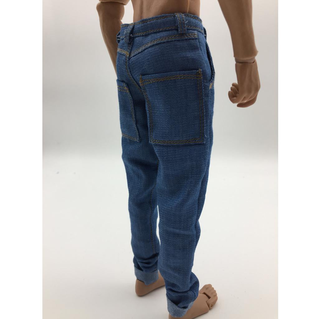 1/6 Scale Blue Jeans Pants Trousers Outfit Accessory For 12'' Action Figure 