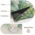 thumbnail image 6 of Tropical Botanical 2'x6' Runner Rugs for Hallway Kitchen Bedside Non Slip, Watercolor Green Monstera Palm Leaves Beige Entryway Rug Runners with Rubber Backing, Long Carpet Runner for Laundry Room, 6 of 8
