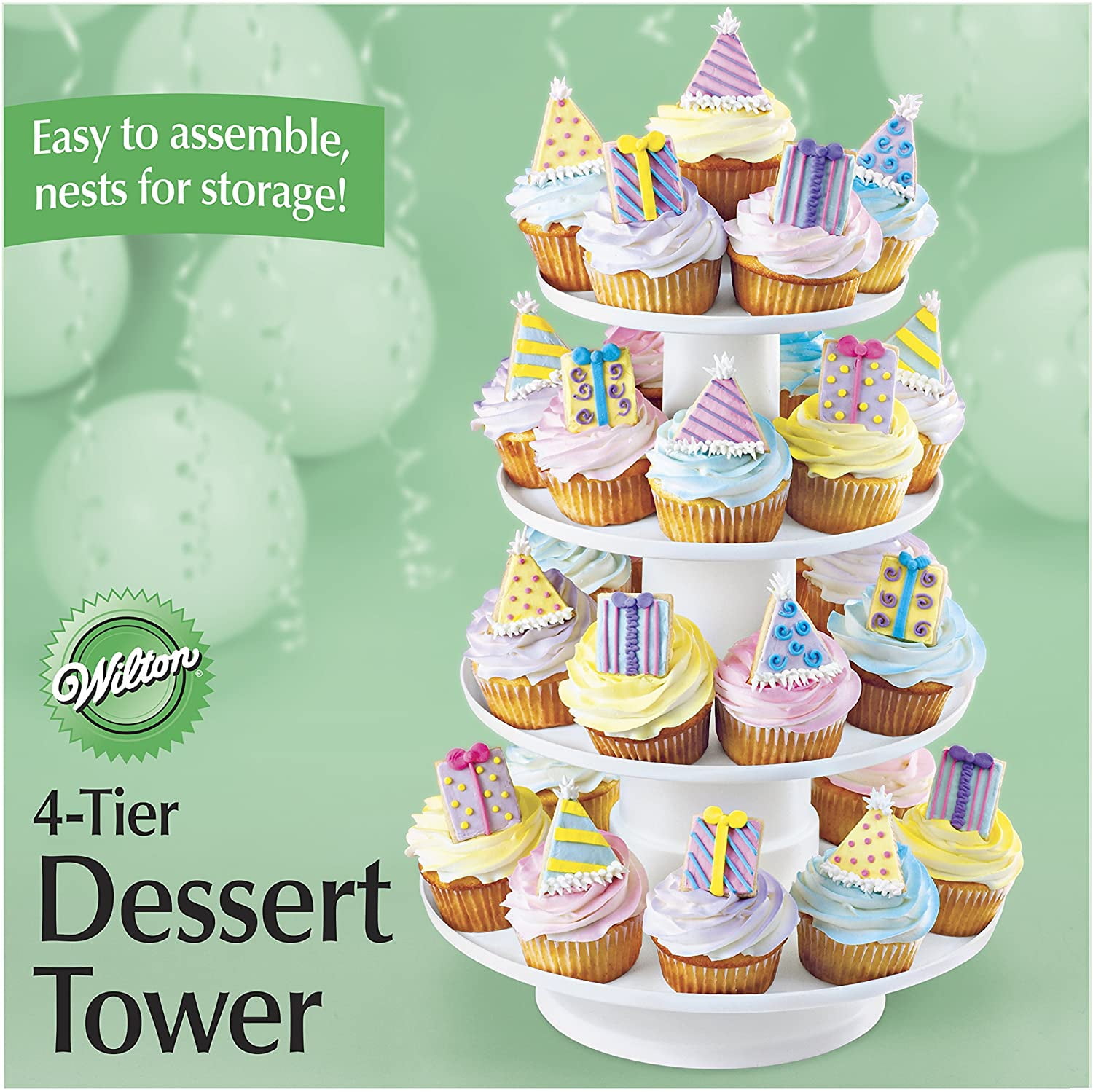 Wilton BABY FEET Cupcake Treat  Stand 3 Tier Holder Party Supplies Baby Shower 