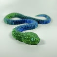 thumbnail image 6 of Printed snake movable hand model jointed crystal snake toy 3D printed lifelike articulation fidget decoration for home office desk aquarium display and unique stress relief gift, 6 of 7