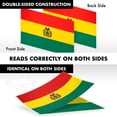 thumbnail image 3 of G128 Combo Pack: Flag Pole 6Ft Black Tangle Free & Bolivia Bolivian Flag 3x5FT Double Sided Embroidered, 3 of 9