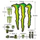 thumbnail image 1 of Mon ster Energy Red Bull Pegatinas Del Conjunto De Motor De La Motocicleta Agv Casco Película Impermeable Calcomanías Brillantes Decoración JDM, 1 of 4