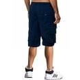 thumbnail image 3 of Orqqct Men Solid Color Button Fly Multi Pockets Casual Cargo Shorts, 3 of 4