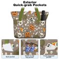 thumbnail image 2 of Tote Bag for Women - Halloween Skulls Pumpkins and Cauldrons Shoulder Bag - Large Utility Work Duffle Bag with Zipper Handbag for Travel, Work, Sprots, 2 of 5