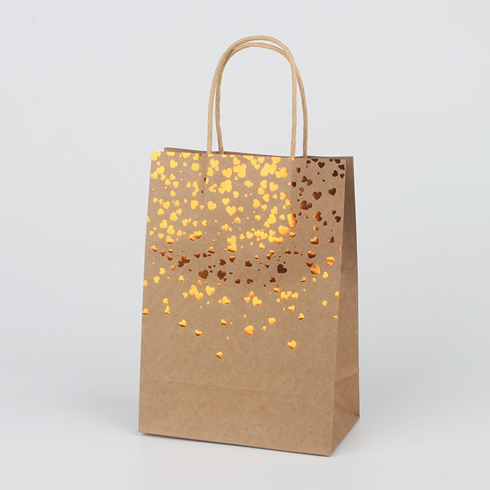 9pc Darice Paper Crafting Gift Bag Handles Bags 8×10×4 Black & White