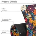 thumbnail image 4 of Yayeee Faucet Mat for Kitchen Sink 14.7" Diatomite Long Splash Guard Pad, Bright Colorful Flowers Pattern, 2 Pack, 4 of 7