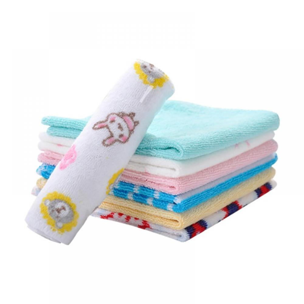 8 Pieces Baby Burp Cloths Cotton Spit Up Cloth Absorbent Baby Burping Rags Soft Newborn Burping Towel Curved Baby Burp Bibs for Baby Boys and Girls 