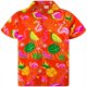 thumbnail image 4 of Camisas para hombre con estampado 3D de loros tropicales lindos, ropa de calle hawaiana de gran tamaño para playa, ropa de hombre con solapa y botón, 4 of 5