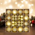 thumbnail image 3 of HOMYL 44 Pieces Christmas Ball Ornaments Set Reusable Christmas Tree Hanging Ornaments Gold, 3 of 6