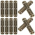 thumbnail image 2 of 2 Sets Cabinet Hinges Cabinet Hinge Bisagras Para Gabinetes Mini Hinges Window Hinges Piano Hinge Wooden Box Strip Iron, 2 of 6