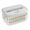 C-3 Layers, variant on 2 Layer Food Storage Containers with Lids, Airtight Plastic Cookie Storage Container, Stackable Refrigerator Organizer Bin, Clear