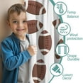 thumbnail image 3 of Blackout Kids Curtains,Brown Footballs Pattern Childrens Insulated Curtains Set Of 2,Bedroom Essentials,Toddler Room Decor 42"x84", 3 of 5