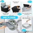 thumbnail image 6 of Elevated Dog Car Booster Seat for Smal/Medium Dogs, up to 35 lbs, with Memory Foam, Safety Belts, Detachable Washable Cover and Storage Pockets, Portable Travel-Safe Pet Bed, Gray, 6 of 8