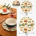 thumbnail image 3 of SKYSONIC Pumpkin Harvest Trucks Pot Holders Trivets, 2 Pcs Heat Resistant Trivets,Autumn Vintage Cotton Thread Weave Mats for Hot Pads Pans Pot Bowl Teapot for Kitchen Decor, 3 of 7