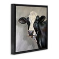thumbnail image 3 of Stupell Industries Belle Black and White Cow Black Framed Floater Canvas Wall Art design by Linda Sperruzzi, 18 x 18, 3 of 9
