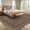 Chocolate Brown, variant on CAROMIO 2' x 6' Jute Color Scalloped Washable Neutral Runner Rug for Hallway Modern Solid Border Accent Indoor Carpet Non-Slip Home Decor