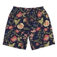 thumbnail image 3 of Uemuo Flower Pattern Men's Swim Trunks Hawaiian Beach Bathing Suit Swimsuits Beach Quick-Dry Shorts with Pockets-X-Large, 3 of 9