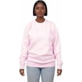 thumbnail image 2 of Milltex Unisex Crewneck Sweatshirt, Casual Fleece Cotton Blend Pullover, Regular Fit Long Sleeve Sweatshirt for Men & Women, Everyday Wear - LightPink, 2 of 4