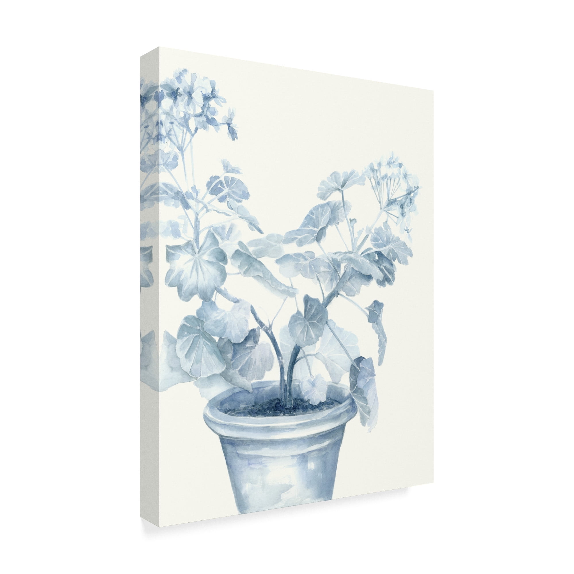 Trademark Fine Art 'Blue Geranium I' Canvas Art by Megan Meagher