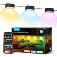 thumbnail image 1 of Govee Outdoor Deck Lights, Rgbic Outdoor Lights With 4000K White Light, Ip65 Smart Fence Lights With App Control, Voice Control, Led Path Light For Outdoor Decor,Wired 6 Packs (32.8Ft), 1 of 5