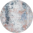 thumbnail image 2 of Unique Loom Kamala Washable Collection Area Rug - cloud 9 (3' 3" Round Multi/Blue), 2 of 9