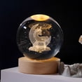 thumbnail image 4 of PENGXIANG EASTIN Crystal Ball Night Light Handicraft USB Plug-in Bedside Lamp Lighting Ornament, 4 of 6