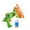 Green, variant on Dinosaur Bubble Machine, Battery Operated Electric Bubble Blower with 8oz Solution, Summer Outdoor Water , Portable Fan Function for Beach, Park & Birthday Party Gift