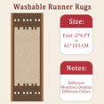 thumbnail image 6 of 2x6 FT Kitchen Runner Rugs Non Skid Washable, Faux Wool Rug Runners for Hallways Bathroom Carpet Runner, Soft Indoor Modern Floor Rug for Entryway Laundry Room, 6 of 11