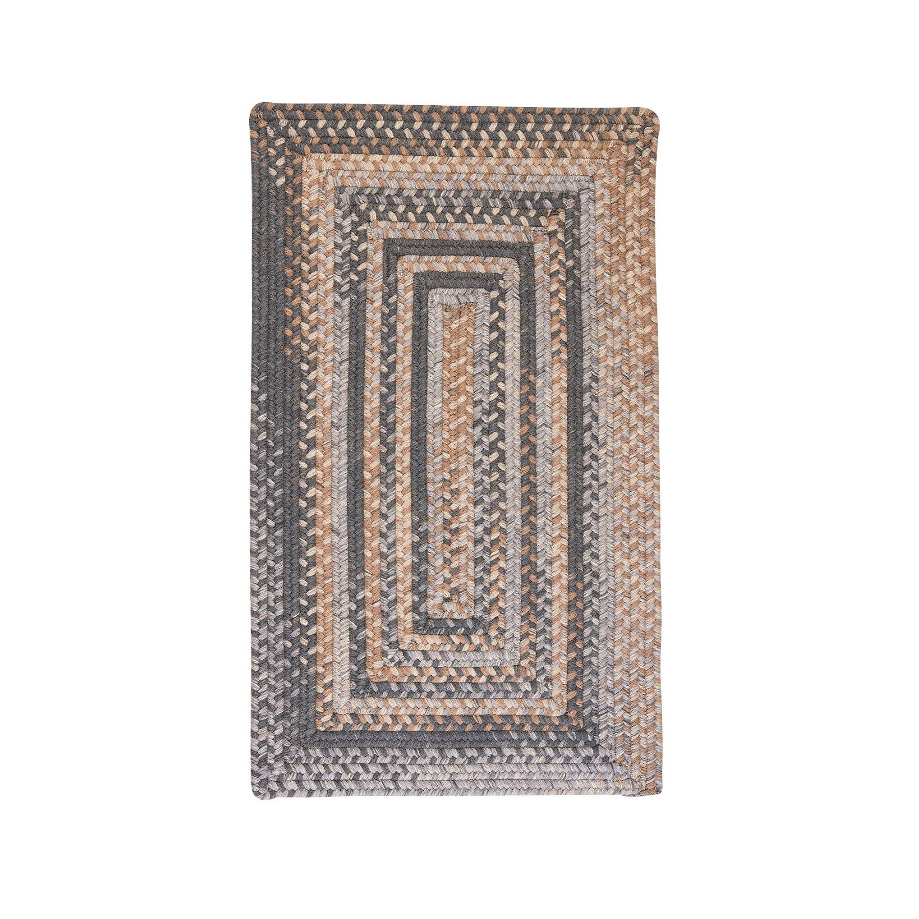 8' Braided Reversible Square Area Throw Rug
