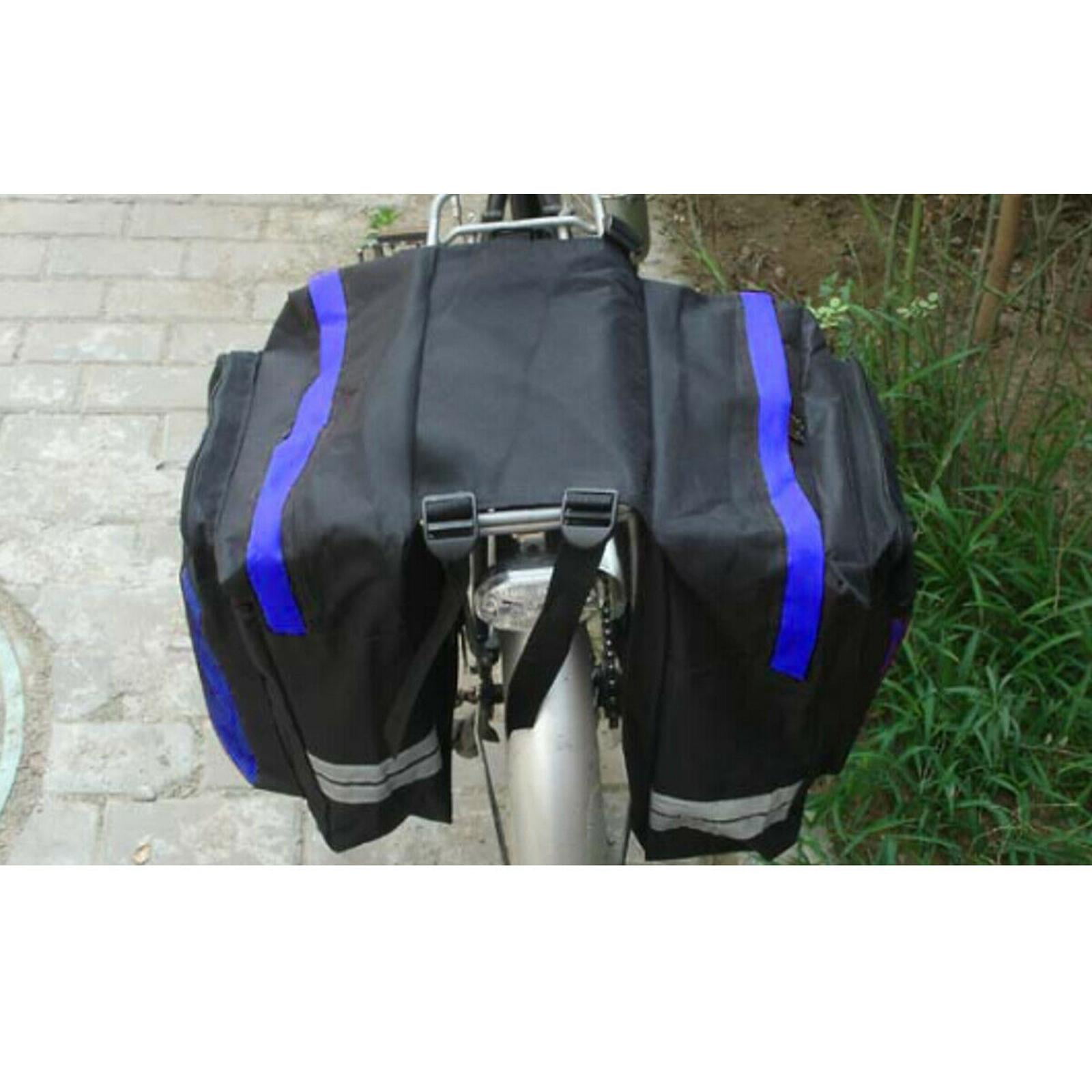 Water-Resistant Portable Bike Pannier Bag 30L Bicycle Panniers with Reflective 