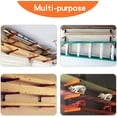 thumbnail image 4 of Wall Mount Wood Organizer and Lumber Storage Metal Rack with 3-Level - Indoor & Outdoor Use, 4 Pack, 4 of 6