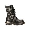 thumbnail image 3 of New Rock 391-S1 Leather Gothic Mid Calf Boots 36, 3 of 6