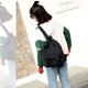 thumbnail image 2 of Mochila escolar de pana para mujer, morral escolar de Color puro, morral escolar para chica Fivean unisex, 2 of 2