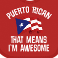 thumbnail image 4 of Inktastic Puerto Rican Awesome Boys or Girls Baby Bib, 4 of 4