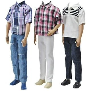Fashion 8 Pieces/set Ken Doll Clothes Daily Outwear 4 Tops +4 Shorts Dolls  Casual
