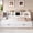 White, variant on Twin to King Size Daybed Frame with Storage Bookcases & 2 Drawers, Pull-Out Trundle, Built-in Charging Station (3 USB), for Bedroom, Guest Room, Gray