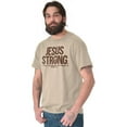 thumbnail image 3 of Jesus Strong Philippians 4:13 Bible Men's Graphic T Shirt Tees Brisco Brands L, 3 of 6