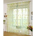 thumbnail image 2 of Flowers Printing Window Curtain Tulle Drape for Living Room Bedroom Home Decor, 2 of 8