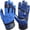 Black-Blue, variant on Stealth Padded Football Receiver Gloves - Battle College Lineman, Be a Villain Not a Joker with Padded Stealth Football Gloves with Elite Tacky Grip Palms, Youth, Kids, Men, Boys Small to XXL Sizes