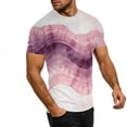 thumbnail image 6 of Ichuanyi Women's Gradient Printed Casual Short Sleeve T-Shirts Summer Graphics Blouse Tops Tees for Men and Women, 6 of 9