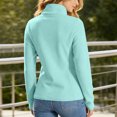 thumbnail image 2 of Microfleece Full Zip-Up Jackets For Women Fall Winter Collared Long Sleeve Warm Casual Basic Coats With Pockets S-XXL, 2 of 6