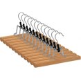 thumbnail image 1 of 12 X Trouser Rack | Wooden Trouser Tree | Clip-on Hanger Trouser Rack, 1 of 5