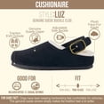 thumbnail image 3 of Cushionaire Luz Suede Clogs for Women with Fuzzy Lining, 3 of 27