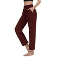 thumbnail image 1 of Pantalon Droit Décontracté pour Femmes Confortable pour Usage Quotidien Printemps Été Automne Style Polyvalent, 1 of 6