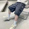 thumbnail image 4 of breaise Boys Cargo Shorts Youth Quick Dry Pull-On Hiking Shorts 2025 Summer Kids Multi-Pockets Cargo Shorts, 4 of 7