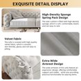 thumbnail image 6 of VEPXXP 97.7" 3-in-1 Convertible Sleeper Sofa, Pull Out Sofa Bed with Deep Seat & Movable Ottoman, Button Tufted Couch for Living Room, Light Grey, 6 of 9
